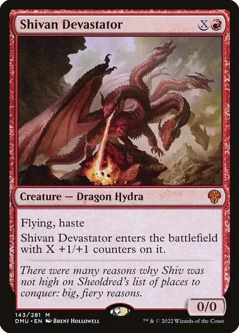 Shivan Devastator — Dominaria United