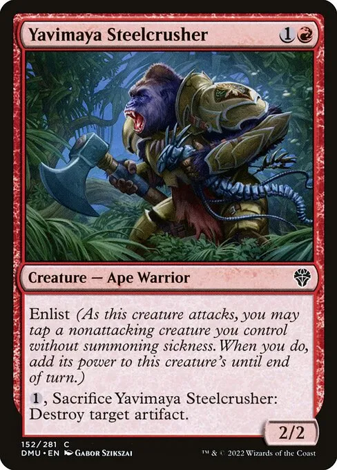 Yavimaya Steelcrusher — Dominaria United