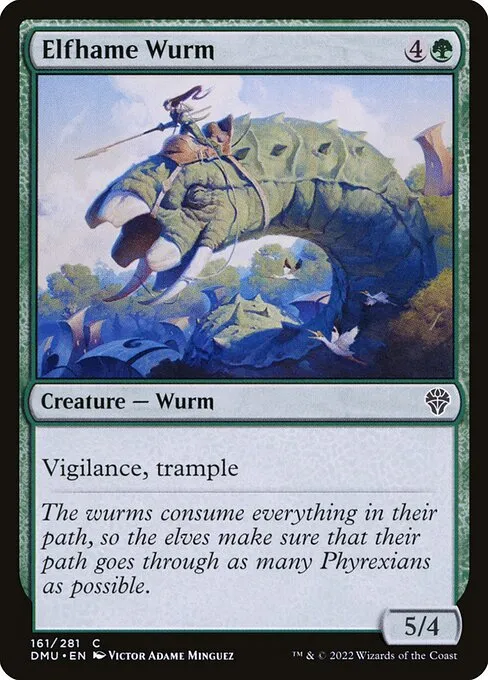Elfhame Wurm — Dominaria United