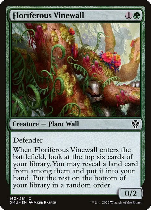 Floriferous Vinewall — Dominaria United