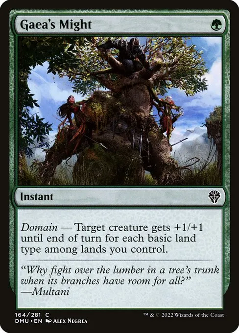 Gaea's Might — Dominaria United