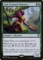 Leaf-Crowned Visionary — Dominaria United