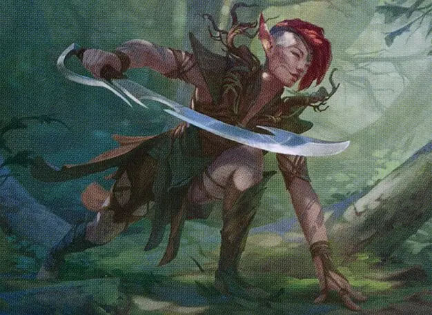 Art detail — Llanowar Stalker