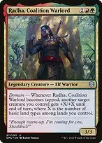 Radha, Coalition Warlord — Dominaria United