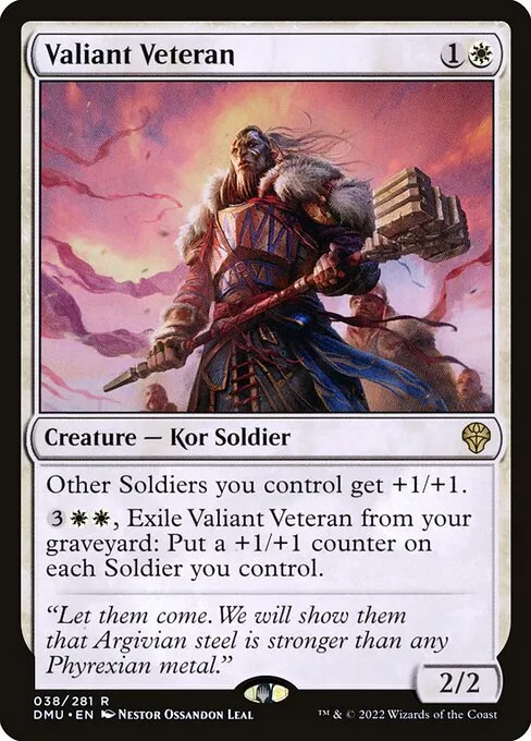 Valiant Veteran — Dominaria United