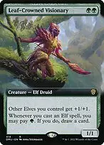 Leaf-Crowned Visionary — Dominaria United