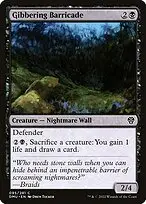 Gibbering Barricade — Dominaria United