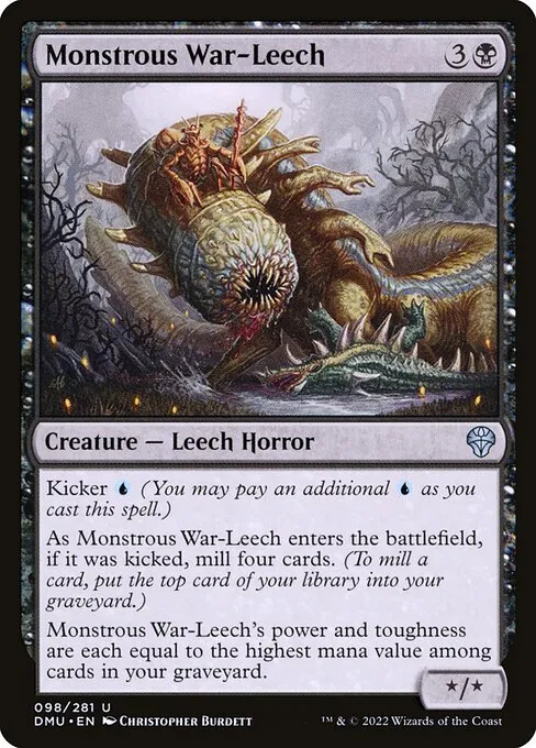 Monstrous War-Leech — Dominaria United