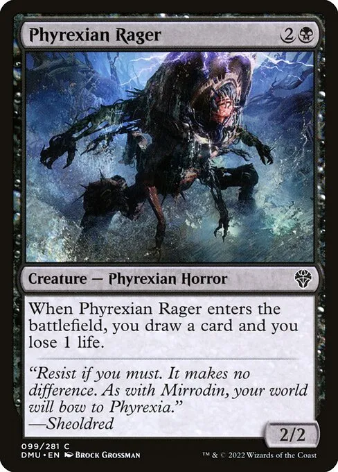 Phyrexian Rager — Dominaria United