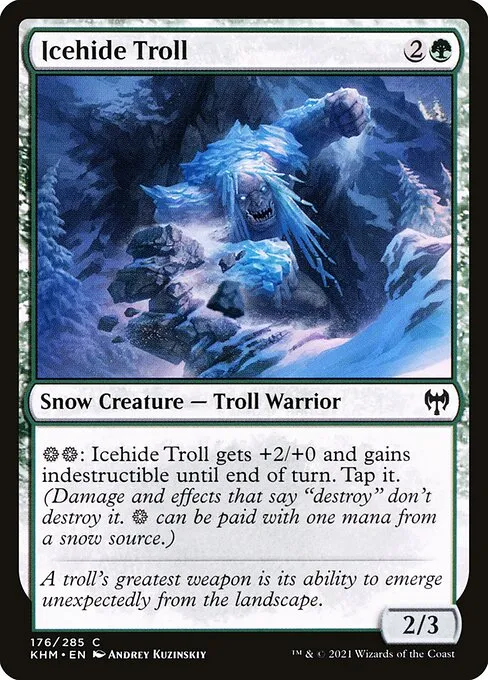 Icehide Troll — Kaldheim