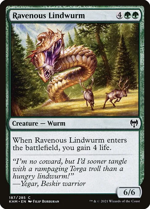 Ravenous Lindwurm — Kaldheim