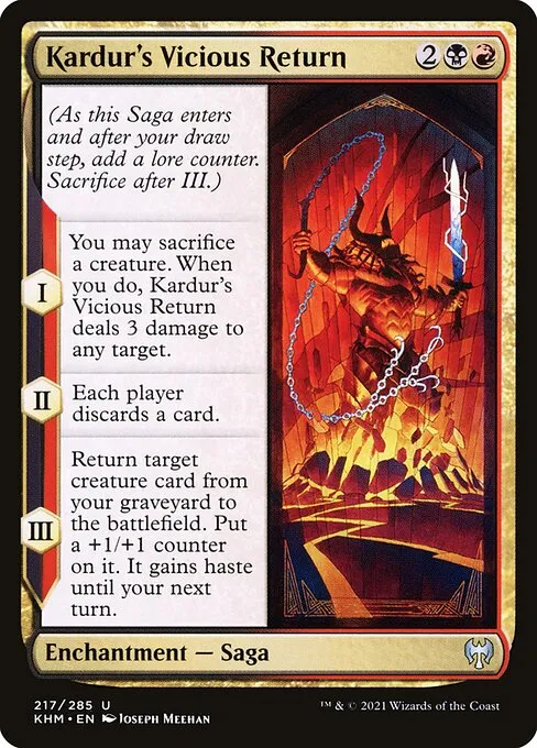 Kardur's Vicious Return — Kaldheim