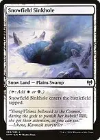 Snowfield Sinkhole — Kaldheim