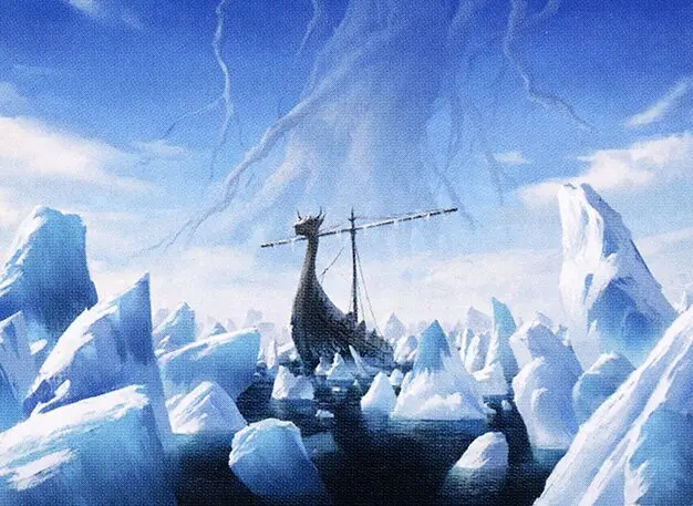 Art detail — Snow-Covered Island