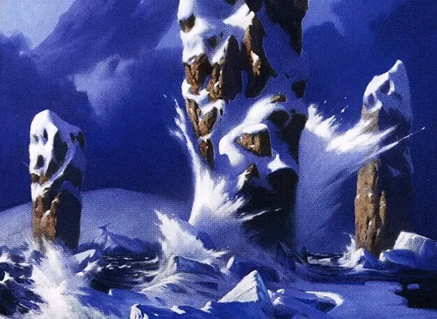 Art detail — Snow-Covered Island