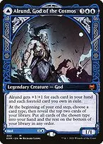 Alrund, God of the Cosmos // Hakka, Whispering Raven — Kaldheim