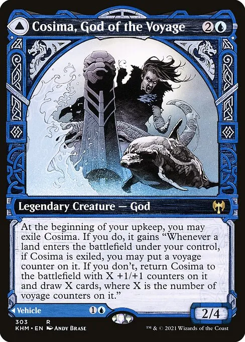Cosima, God of the Voyage // The Omenkeel — Kaldheim