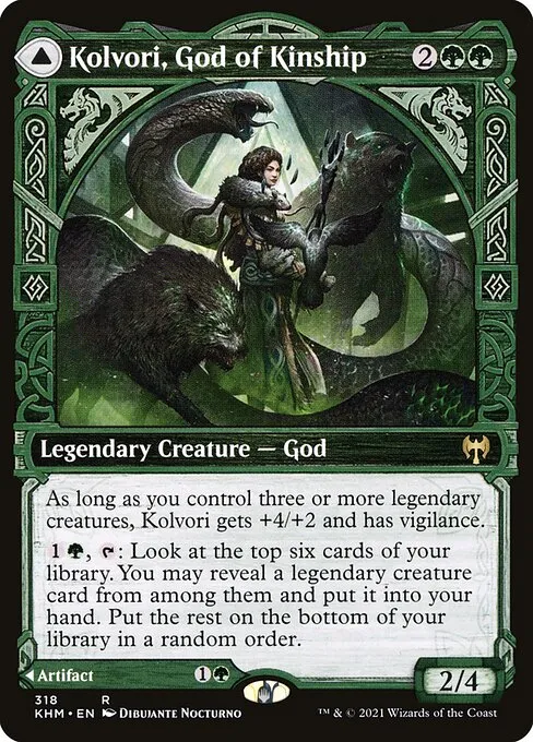 Kolvori, God of Kinship // The Ringhart Crest — Kaldheim