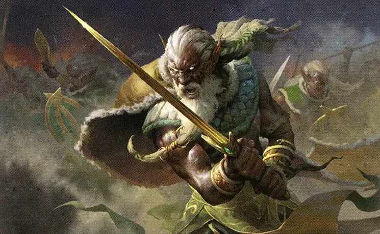 Art detail — Elvish Warmaster