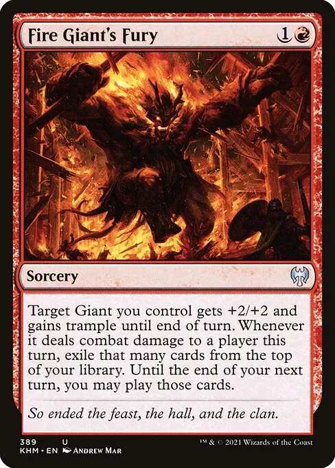 Fire Giant's Fury — Kaldheim