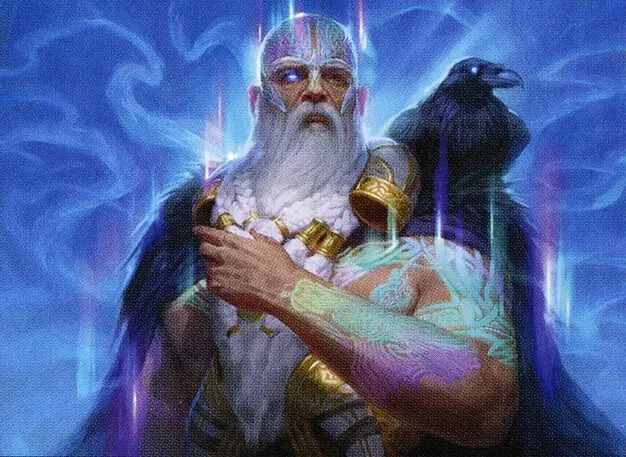 Art detail — Alrund, God of the Cosmos // Hakka, Whispering Raven
