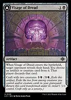 Visage of Dread // Dread Osseosaur — The Lost Caverns of Ixalan