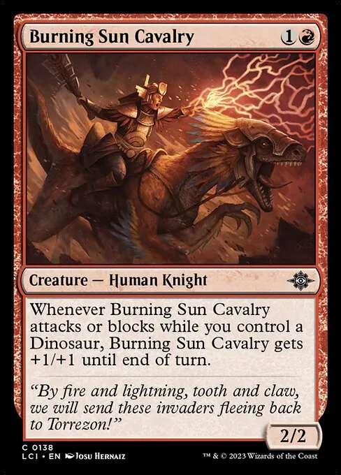 Burning Sun Cavalry — The Lost Caverns of Ixalan