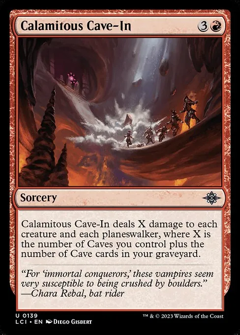 Calamitous Cave-In — The Lost Caverns of Ixalan