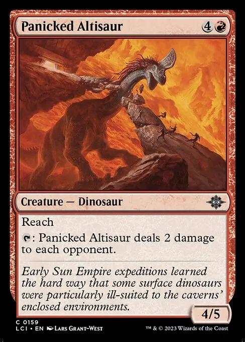 Panicked Altisaur — The Lost Caverns of Ixalan