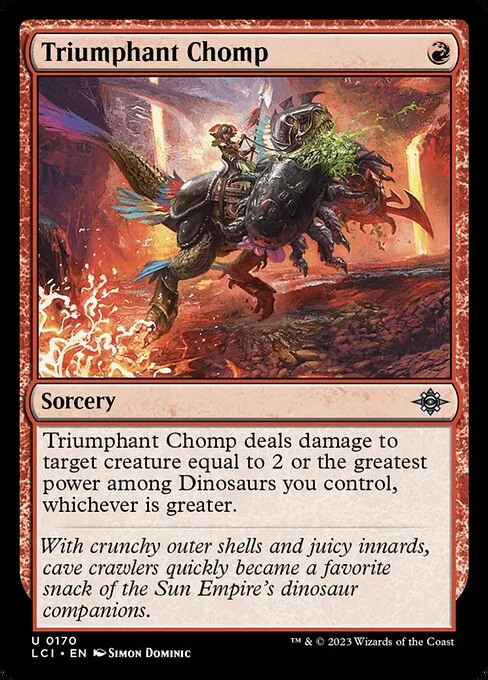 Triumphant Chomp — The Lost Caverns of Ixalan