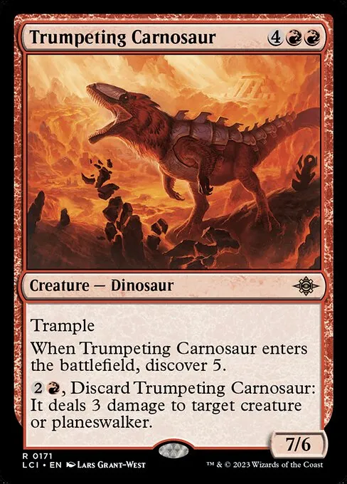 Trumpeting Carnosaur — The Lost Caverns of Ixalan