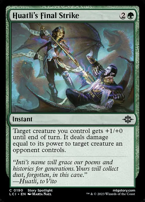 Huatli's Final Strike — The Lost Caverns of Ixalan