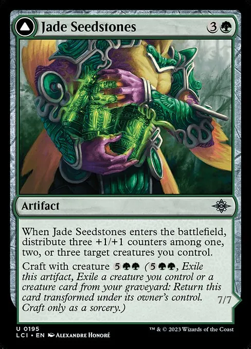 Jade Seedstones // Jadeheart Attendant — The Lost Caverns of Ixalan