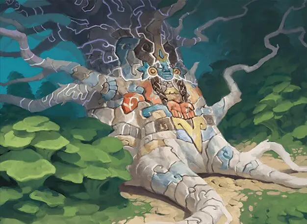 Art detail — Kaslem's Stonetree // Kaslem's Strider