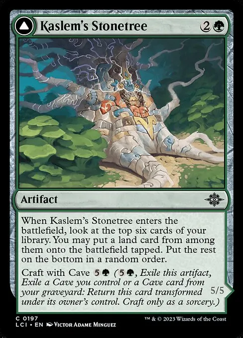 Kaslem's Stonetree // Kaslem's Strider — The Lost Caverns of Ixalan