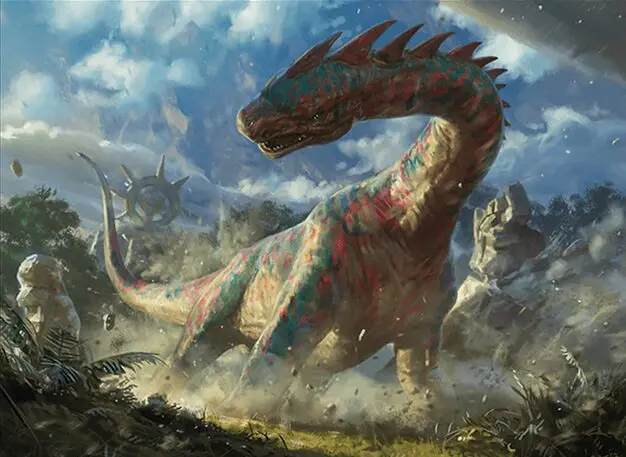 Art detail — Thrashing Brontodon