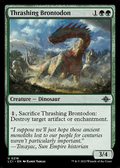 Thrashing Brontodon — The Lost Caverns of Ixalan