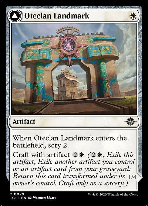 Oteclan Landmark // Oteclan Levitator — The Lost Caverns of Ixalan