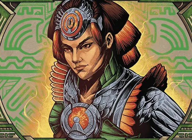 Art detail — Huatli, Poet of Unity // Roar of the Fifth People