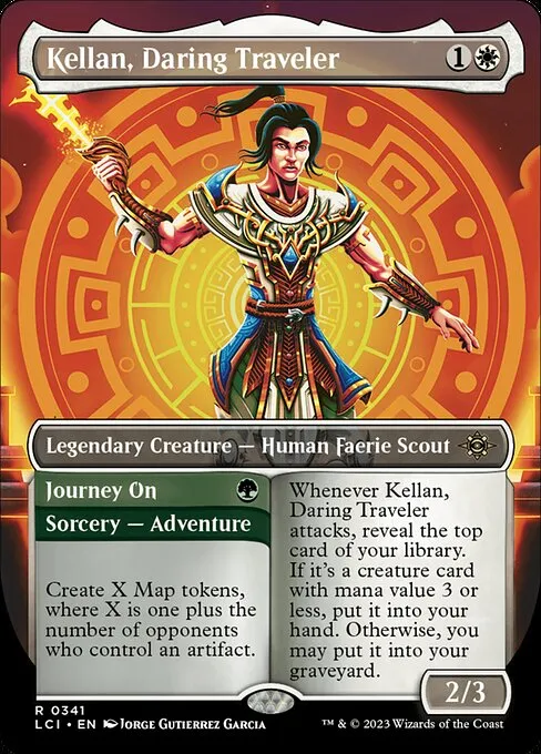 Kellan, Daring Traveler // Journey On — The Lost Caverns of Ixalan
