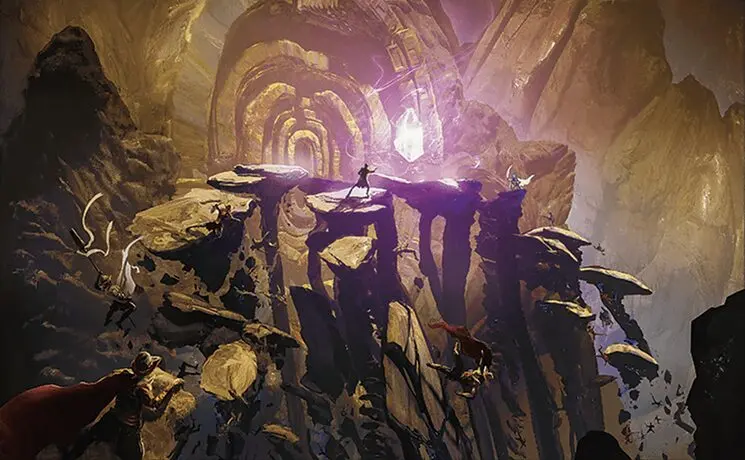 Art detail — Unstable Glyphbridge // Sandswirl Wanderglyph