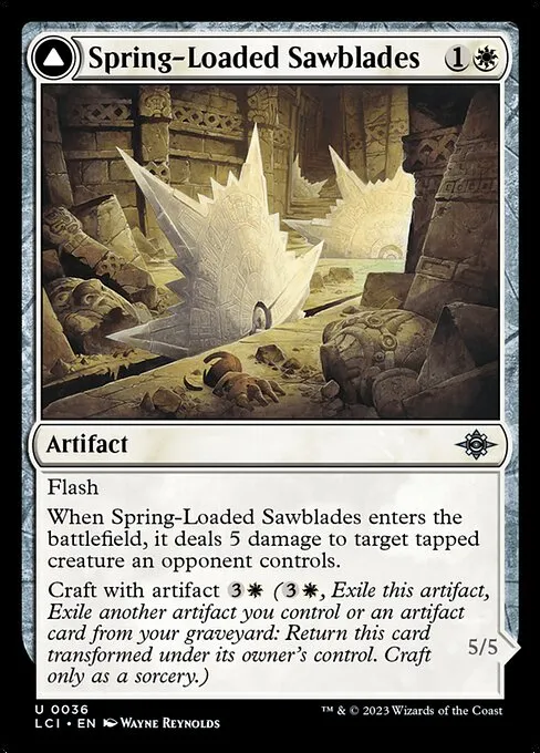 Spring-Loaded Sawblades // Bladewheel Chariot — The Lost Caverns of Ixalan