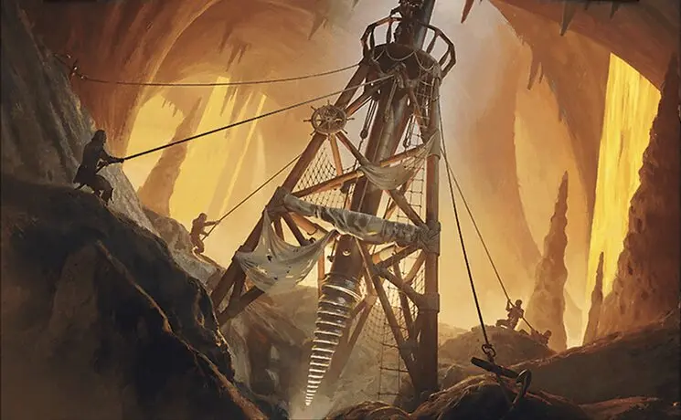Art detail — Brass's Tunnel-Grinder // Tecutlan, the Searing Rift