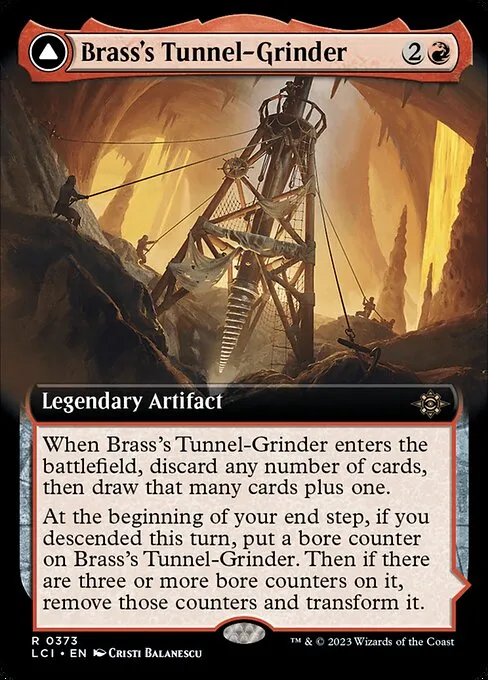 Brass's Tunnel-Grinder // Tecutlan, the Searing Rift — The Lost Caverns of Ixalan