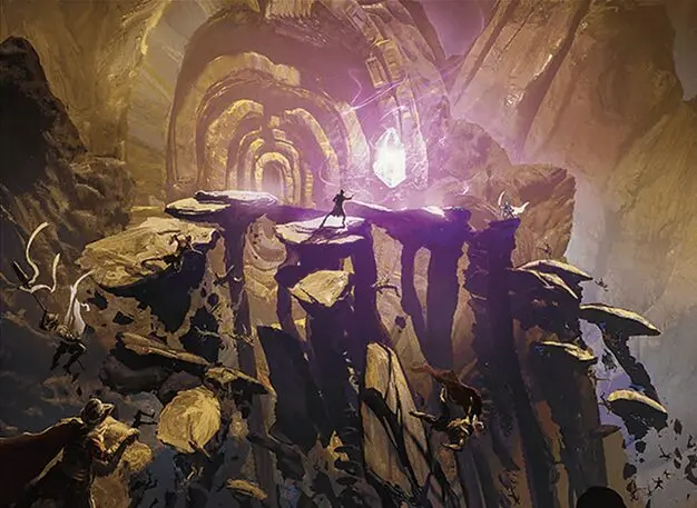 Art detail — Unstable Glyphbridge // Sandswirl Wanderglyph