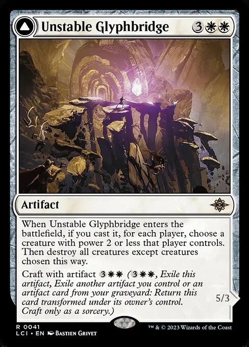 Unstable Glyphbridge // Sandswirl Wanderglyph — The Lost Caverns of Ixalan