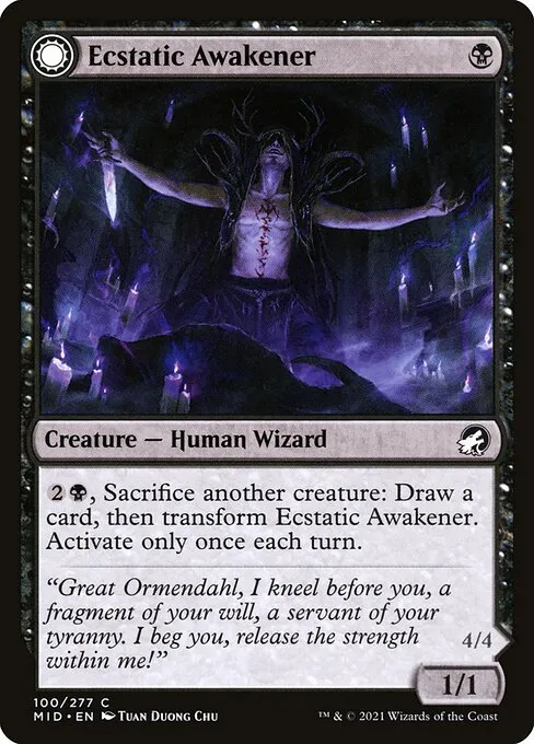 Ecstatic Awakener // Awoken Demon — Innistrad: Midnight Hunt