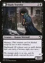 Shady Traveler // Stalking Predator — Innistrad: Midnight Hunt