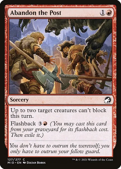 Abandon the Post — Innistrad: Midnight Hunt