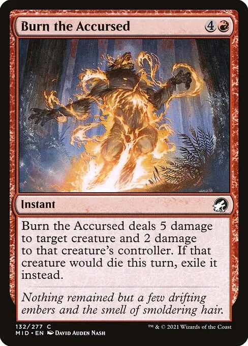 Burn the Accursed — Innistrad: Midnight Hunt